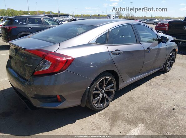 2HGFC2F86MH524797 2021 HONDA CIVIC Gray Задня права чверть