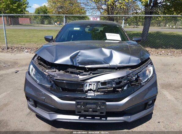 2HGFC2F86MH524797 2021 HONDA CIVIC Gray Вид щитка приладів