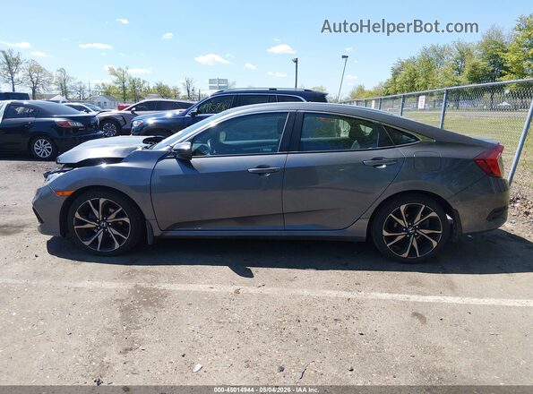 2HGFC2F86MH524797 2021 HONDA CIVIC Gray Панорамний вид салону 360°