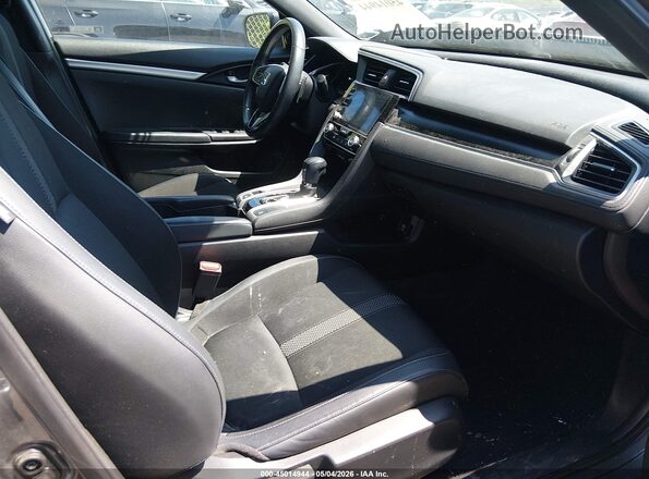 2HGFC2F86MH524797 2021 HONDA CIVIC Gray Вид салону спереду