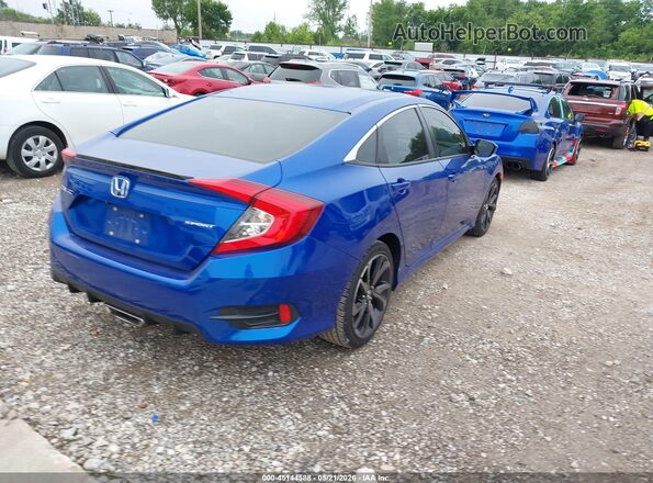 2HGFC2F86MH533757 2021 HONDA CIVIC Blue Tył prawy