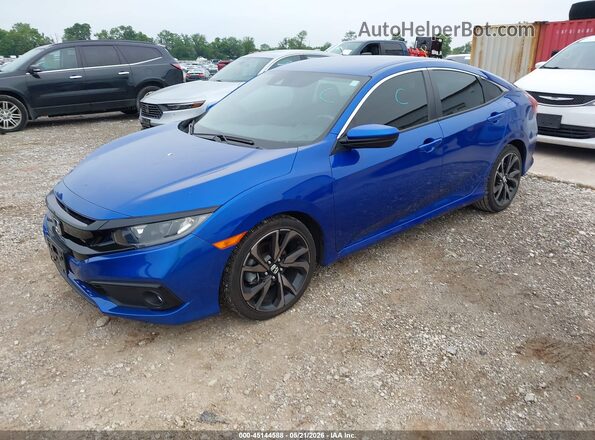 2HGFC2F86MH533757 2021 HONDA CIVIC Blue Przód lewy