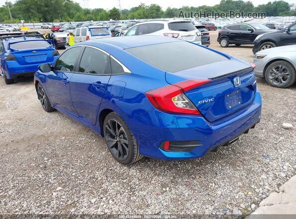 2HGFC2F86MH533757 2021 HONDA CIVIC Blue Tył lewy