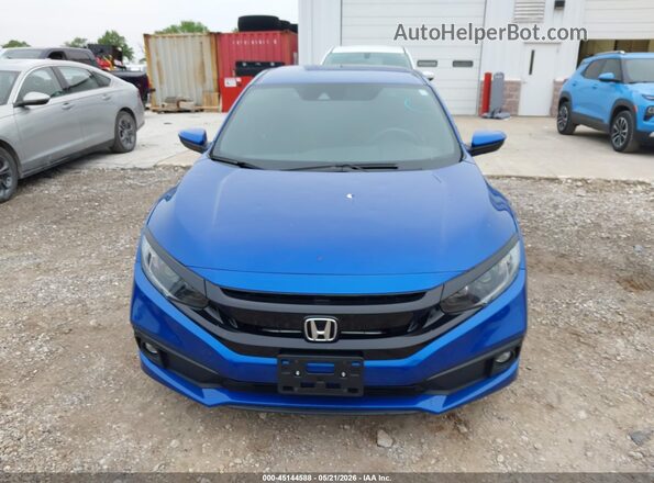 2HGFC2F86MH533757 2021 HONDA CIVIC Blue Widok zestawu wskaźników