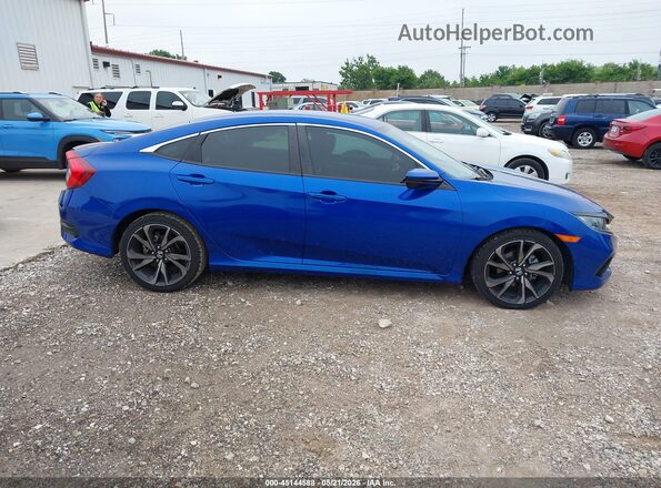2HGFC2F86MH533757 2021 HONDA CIVIC Blue Widok wnętrza z tyłu
