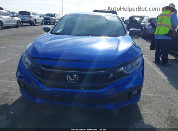2HGFC2F87KH520528 2019 HONDA CIVIC Blue Вид щитка приладів