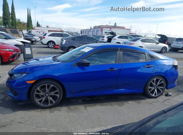 2HGFC2F87KH520528 2019 HONDA CIVIC Blue Панорамний вид салону 360°