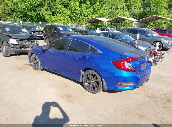2HGFC2F87KH523185 2019 HONDA CIVIC Синий Задняя левая четверть