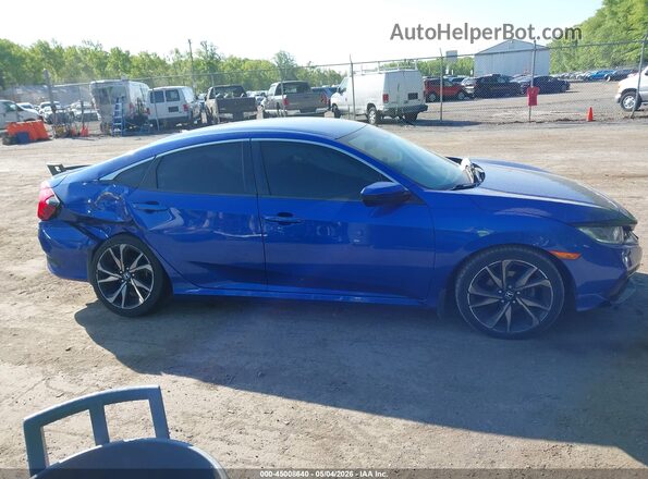 2HGFC2F87KH523185 2019 HONDA CIVIC Синий Вид задней части салона