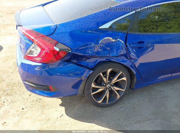 2HGFC2F87KH523185 2019 HONDA CIVIC Синий Вид спереди
