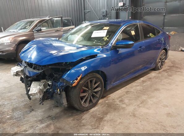 2HGFC2F87KH594340 2019 HONDA CIVIC Blue Przód lewy