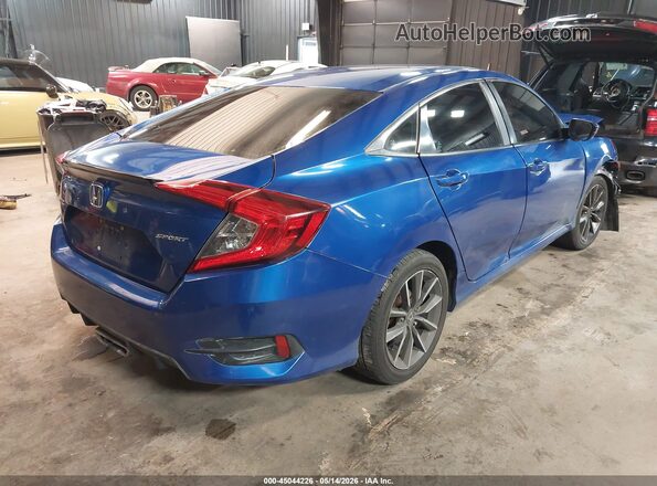 2HGFC2F87KH594340 2019 HONDA CIVIC Blue Tył prawy