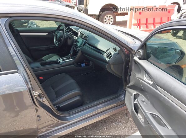 2HGFC2F87KH602517 2019 HONDA CIVIC Gray Widok wnętrza z przodu