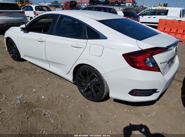 2HGFC2F87LH533801 2020 HONDA CIVIC White Rear left