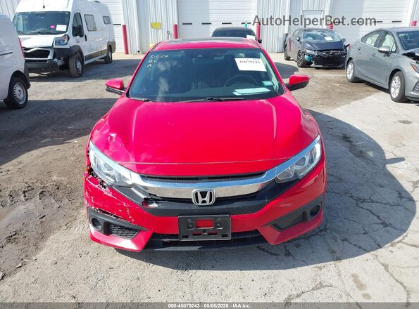 2HGFC2F88JH519788 2018 HONDA CIVIC Red Вид щитка приладів