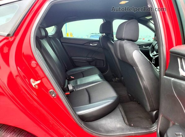 2HGFC2F88KH552503 2019 HONDA CIVIC Red Вид задніх сидінь