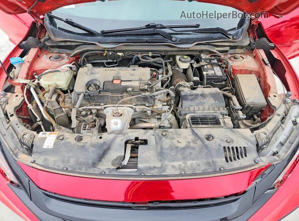 2HGFC2F88KH552503 2019 HONDA CIVIC Red Вид задньої частини салону