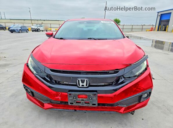 2HGFC2F88KH552503 2019 HONDA CIVIC Red Вид спереду