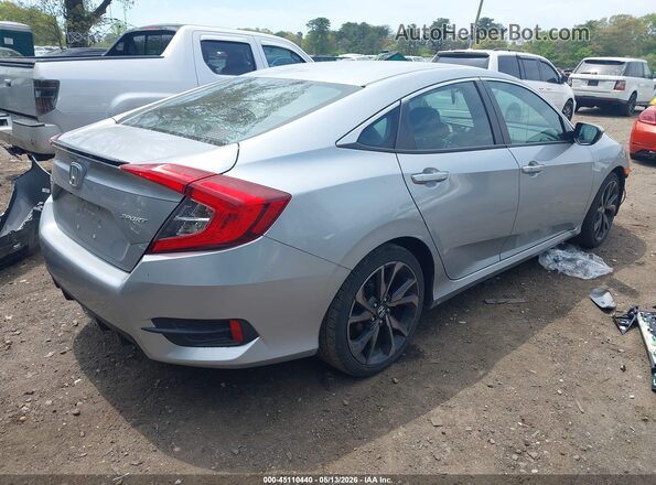 2HGFC2F88LH563101 2020 HONDA CIVIC Silver Tył prawy