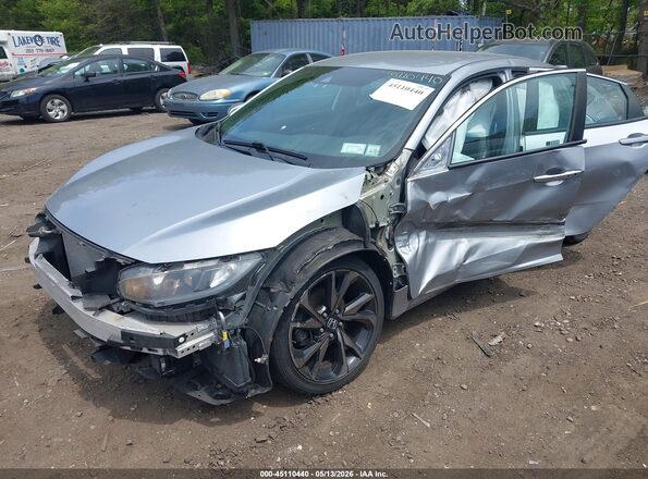 2HGFC2F88LH563101 2020 HONDA CIVIC Silver Widok z przodu