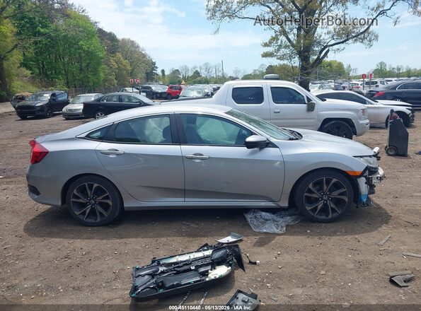2HGFC2F88LH563101 2020 HONDA CIVIC Silver Widok wnętrza z tyłu