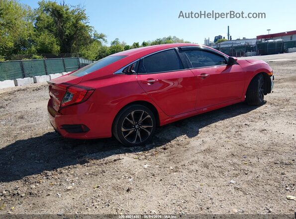 2HGFC2F88LH570470 2020 HONDA CIVIC Red Tył prawy