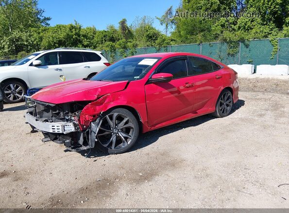 2HGFC2F88LH570470 2020 HONDA CIVIC Red Przód lewy