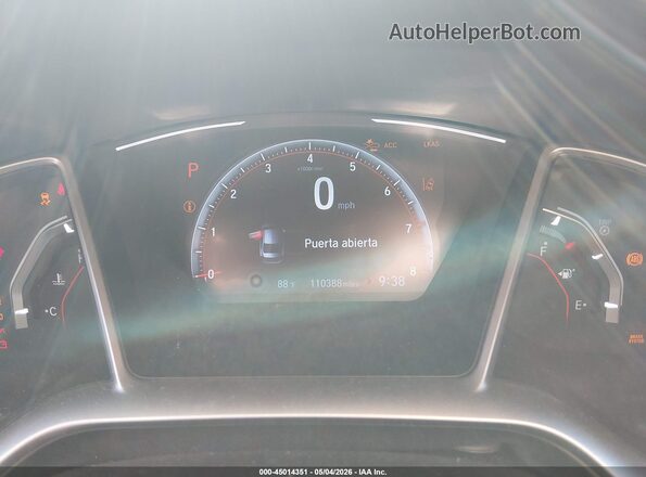 2HGFC2F88LH570470 2020 HONDA CIVIC Red Widok tylnych siedzeń