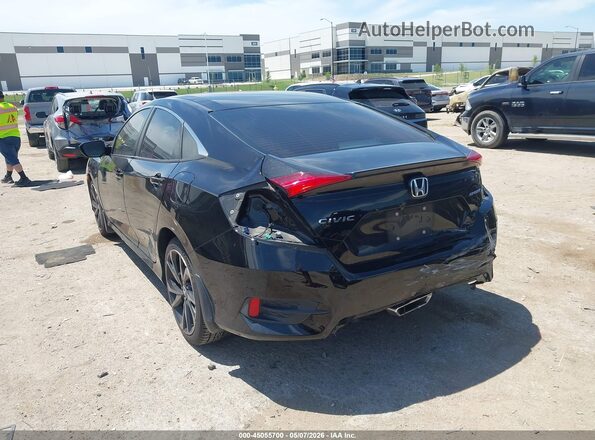 2HGFC2F88LH585955 2020 HONDA CIVIC Black Հետևի ձախ