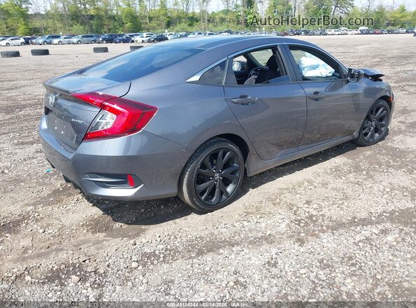 2HGFC2F88LH587544 2020 HONDA CIVIC Gray უკანა მარჯვენა
