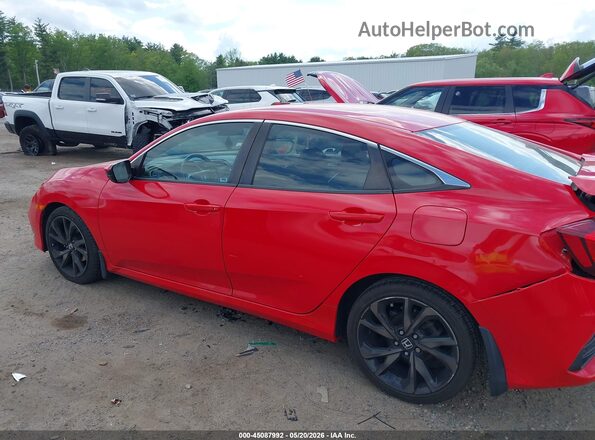 2HGFC2F89KH508588 2019 HONDA CIVIC Red Սալոնի 360 աստիճան տեսք