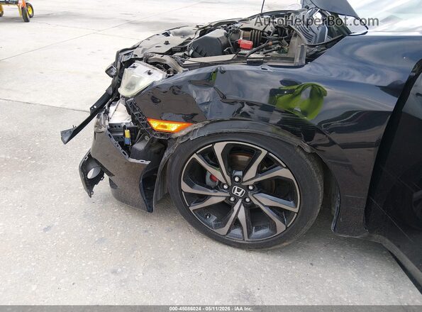 2HGFC2F89KH572713 2019 HONDA CIVIC Черный Вид спереди