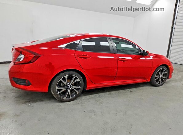 2HGFC2F89MH516967 2021 HONDA CIVIC Red Հետևի աջ