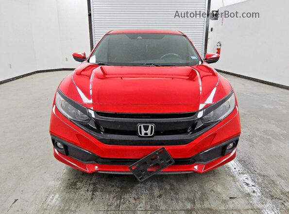 2HGFC2F89MH516967 2021 HONDA CIVIC Red Դիմացի տեսք