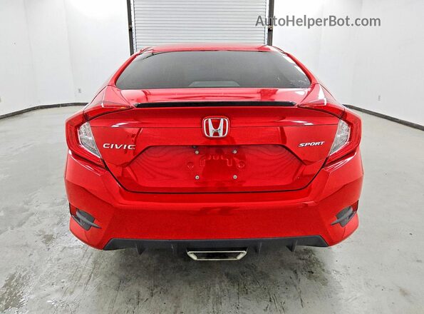 2HGFC2F89MH516967 2021 HONDA CIVIC Red Հետևի տեսք
