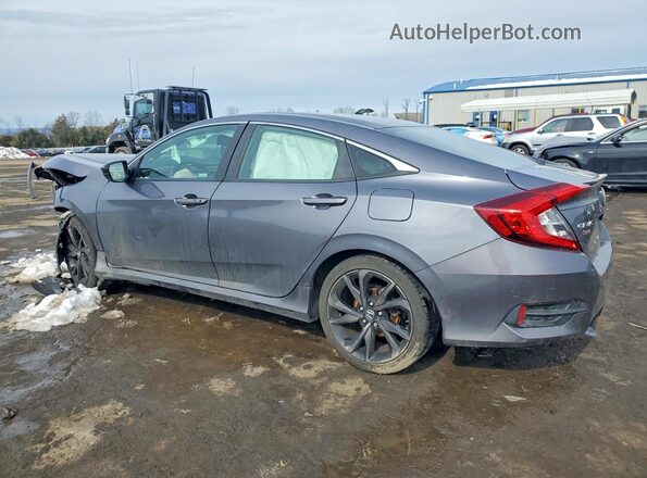 2HGFC2F89MH528911 2021 HONDA CIVIC Gray Задня ліва чверть