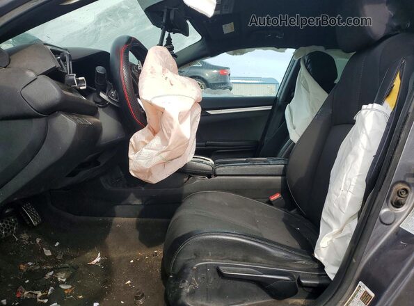 2HGFC2F89MH528911 2021 HONDA CIVIC Gray Вид салону спереду