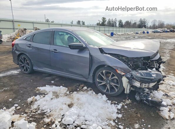 2HGFC2F89MH528911 2021 HONDA CIVIC Gray Передня права чверть