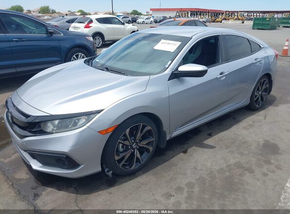 2HGFC2F89MH543019 2021 HONDA CIVIC Silver Front left