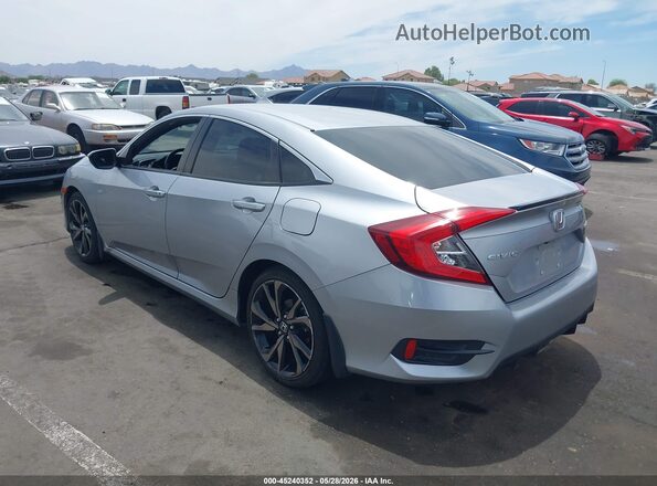 2HGFC2F89MH543019 2021 HONDA CIVIC Silver Rear left