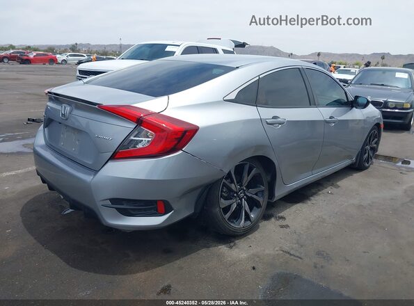 2HGFC2F89MH543019 2021 HONDA CIVIC Silver Rear right