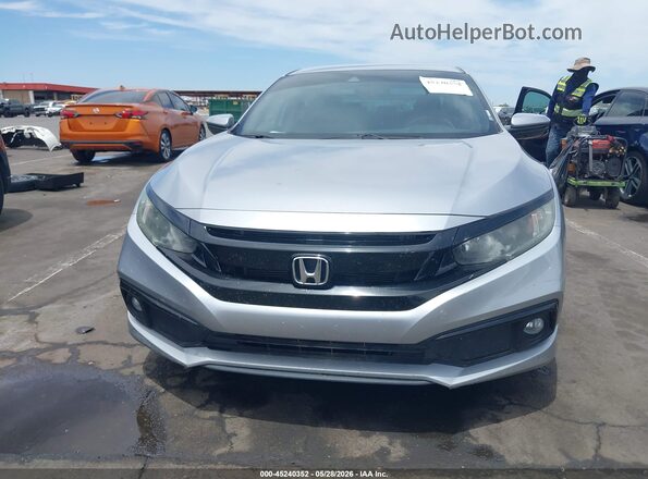 2HGFC2F89MH543019 2021 HONDA CIVIC Silver Instrument cluster view