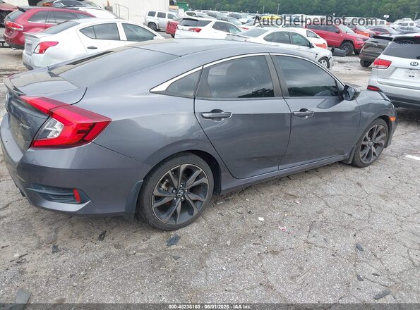 2HGFC2F89MH545546 2021 HONDA CIVIC Серый Задняя правая четверть