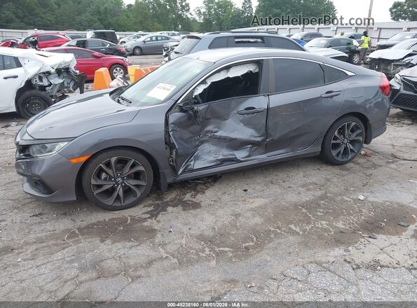 2HGFC2F89MH545546 2021 HONDA CIVIC Серый Передняя левая четверть
