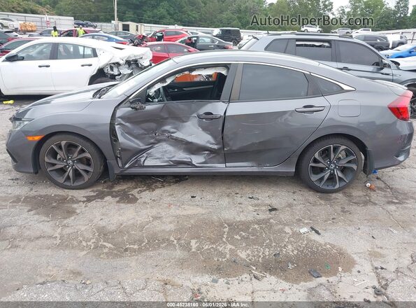 2HGFC2F89MH545546 2021 HONDA CIVIC Серый Вид спереди