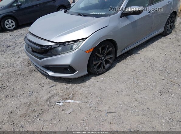 2HGFC2F8XKH568685 2019 HONDA CIVIC Silver 