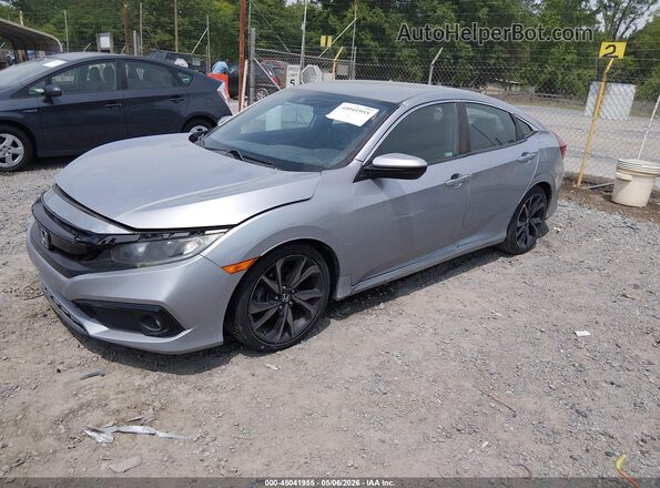 2HGFC2F8XKH568685 2019 HONDA CIVIC Silver 