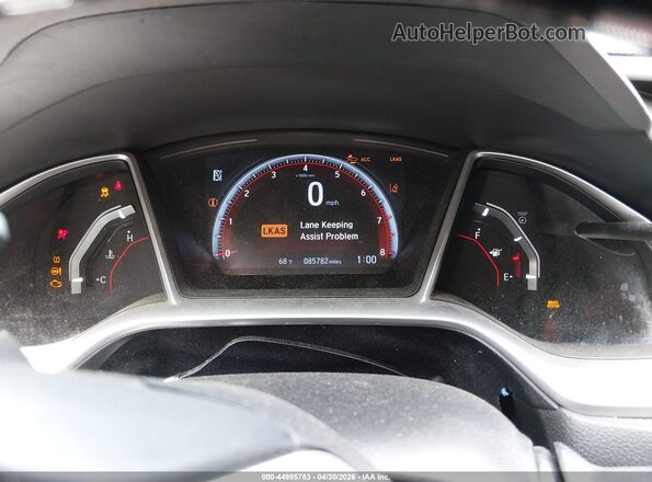 2HGFC2F8XKH598849 2019 HONDA CIVIC White Widok tylnych siedzeń