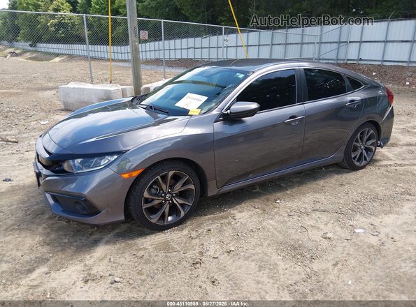 2HGFC2F8XMH538458 2021 HONDA CIVIC Gray 