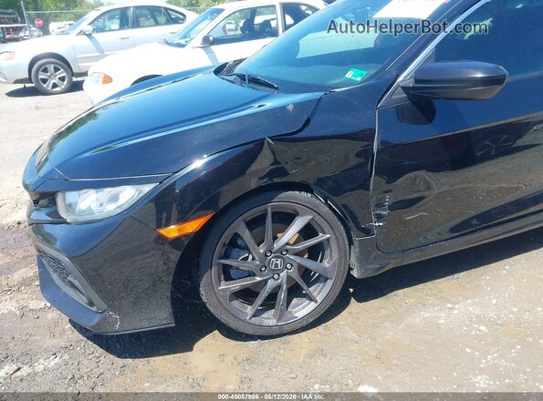 2HGFC3A52KH753770 2019 HONDA CIVIC Black წინა ხედი